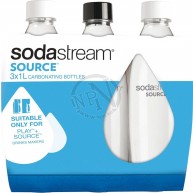 Sodastream Flaska Plast 1L 3-Pack